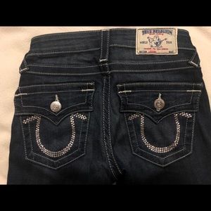 Swarovski True Religion Mid rise Jean leggings
